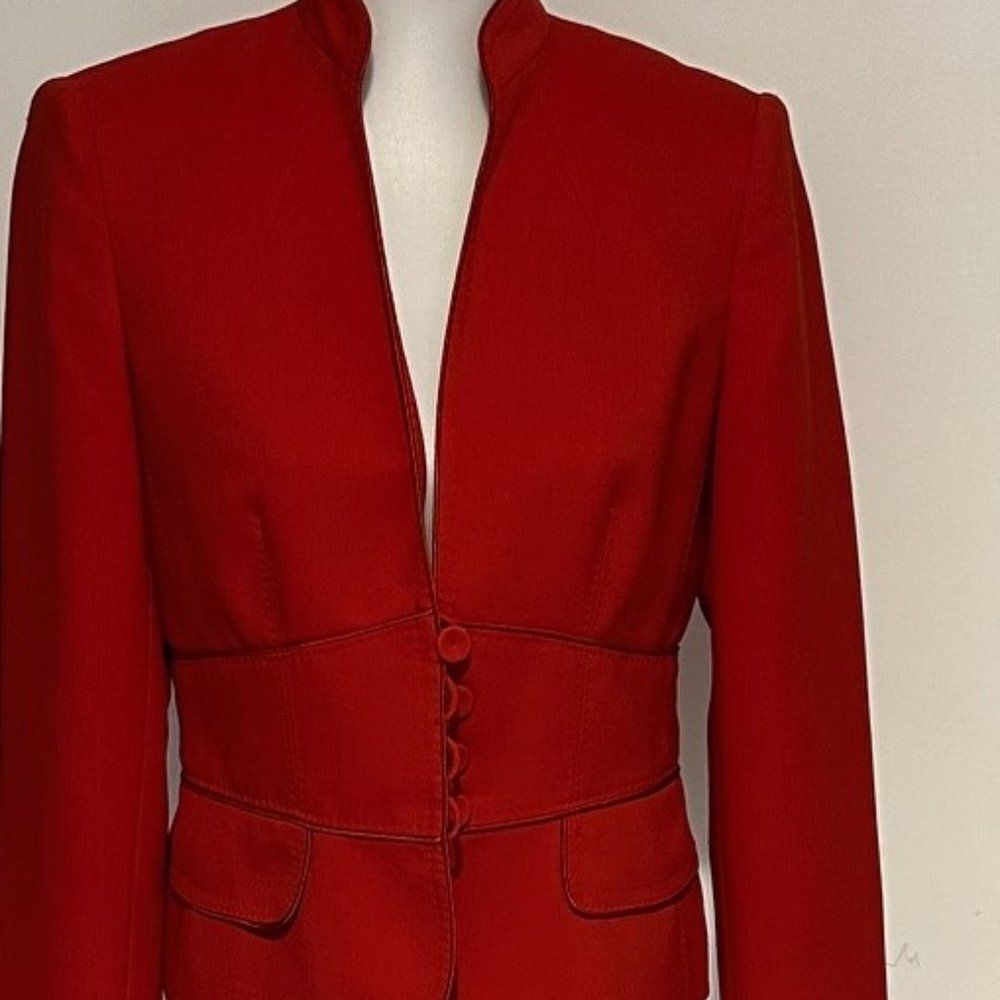 Anne Klein Jacket Red - Size 6.